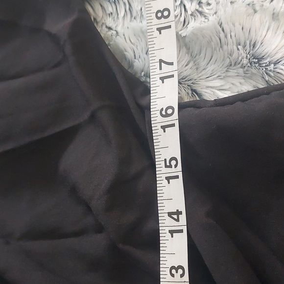 Lyaner ruched buttondown midi shirtdress size medium black - Picture 11 of 11